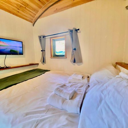 Romantic Nature Retreat, Luxury Glamping & Stargazing Views - Dragonfly Shepherd Hut Yarpole Exterior foto